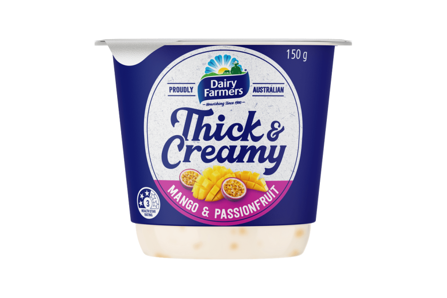 Thick & Creamy Mango & Passionfruit Yoghurt | Dairy Farmers